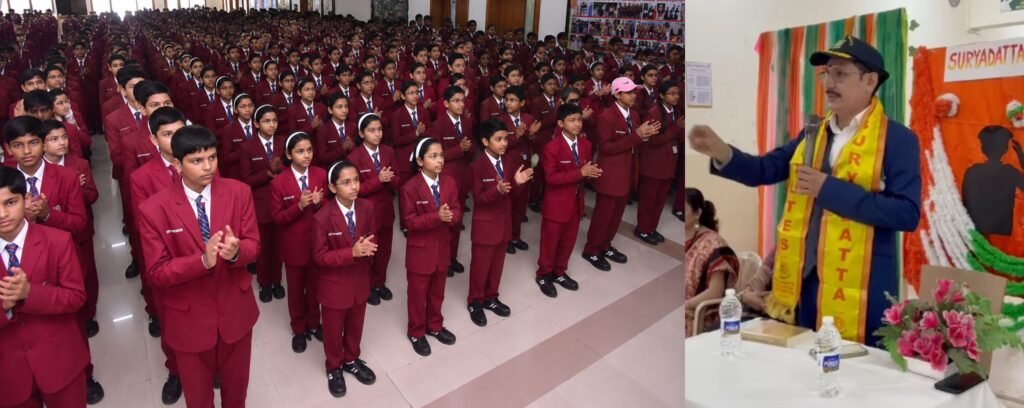 कारगिल विजय दिन सप्ताहानिमित्त सूर्यदत्त नॅशनल स्कूलमध्ये शौर्याला मानवंदना